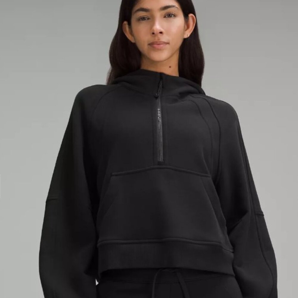 Scuba Oversized Half-Zip Funnel-neck